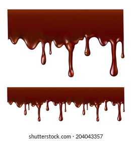 Melted chocolate.Seamless. Mesh. Clipping Mask.