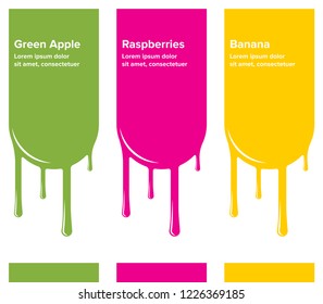 Melted Colored Ice  Cream