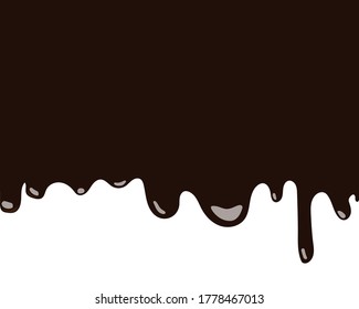 chocolate oscuro fundido, material de fondo.