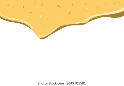 melted frame yellow color illutration.eps