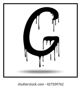Melted grunge font