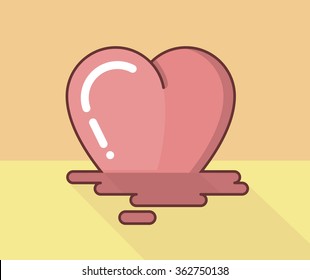 Melted heart
