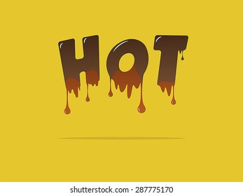Melted hot chocolate
