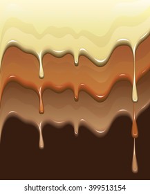 Melted Hot Chocolate Drips Stock Vector Royalty Free Shutterstock