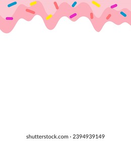 Melted Ice Cream Frame Border