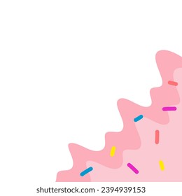 Melted Ice Cream Frame Border