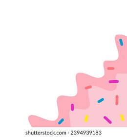Melted Ice Cream Frame Border