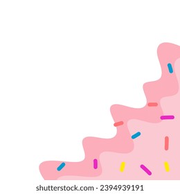 Melted Ice Cream Frame Border