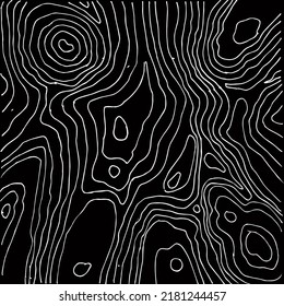 melted lava on a black background, doodle vector