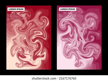 Melted paint abstract design for invitation cover background, banner, flyer, poster and more