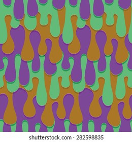 Melted paint background. Seamless pattern. Vector.