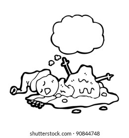 Schneemannskartoon