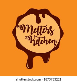 Melters Kitchen Logo Design. Organization Symbol Design. Organization Letterhead, Advertising Material And Sign Emblem.