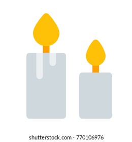 Melting candles, festive time.