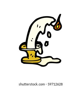 melting candlestick cartoon