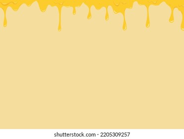 Melting cheese background banner template with copy space