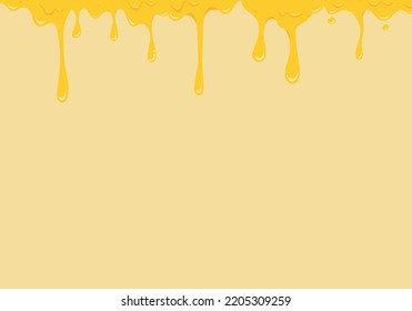 Melting cheese banner background template with copy space