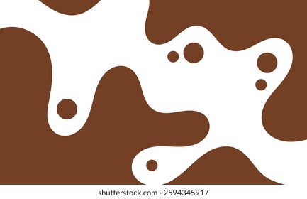 melting chocolate background. flowing dark chocolate. wavy liquid chocolate background for banner or packaging design. fluid choco background. abstract wavy layered background. brown color.