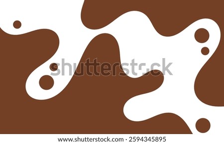 melting chocolate background. flowing dark chocolate. wavy liquid chocolate background for banner or packaging design. fluid choco background. abstract wavy layered background. brown color.