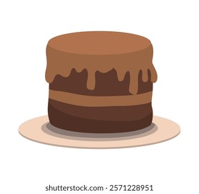 melting chocolate cake dessert isolated icon