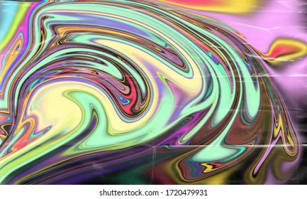 melting colorful vibrant multicolor vivid and bright colors textured Background,liquid stretched plastic transparent texture.eps 10