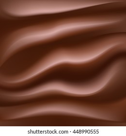 melting creamy chocolate abstract sweet food background. vector