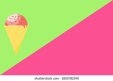 Melting drops of ice cream background