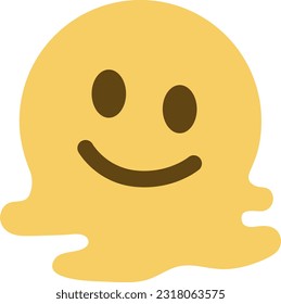 Melting Face emoji vector