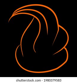 Fusión de fuego. Imágenes imaginarias cuando el fuego puede fundirse, ilustraciones para patrones, fondos, logotipos, iconos y otros