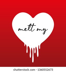 Melting Heart Vector