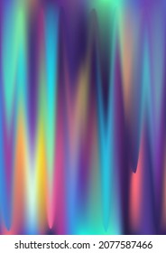 Melting Hologram Gradient Background. Iridescent Pastel Holo Texture. Holographic Rainbow Neon Color Pattern. Pearlescent Vanilla Vector Backdrop. Spectrum Blur Aura Gradient Fluid Design.