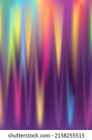 Melting hologram gradient background. Iridescent bright holo print texture. Holographic vaporwave digital pattern. Pearlescent vector cover backdrop. Spectrum blur aura gradient fluid surface.