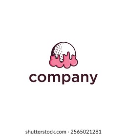 A melting ice cream scoop logo with the word 'company' written below it