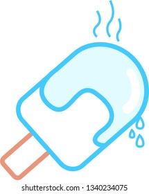 melting ice cream vector image