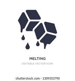 melting icon on white background. Simple element illustration from Nature concept. melting icon symbol design.