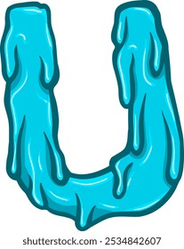 Elemento Vetor do Alfabeto de Letras de Fusão
