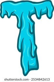 Melting Letter Alphabet Vector Element