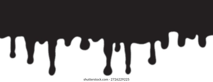 melting liquid form in vector dotted illustration