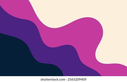 melting liquid purple dripping on white background. melted grape ice cream. summer illustration. flat modern style.