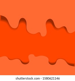Melting orange and red background with copy space for your text. Backdrop minimal.