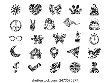 Melting Pattern Shape Element Set