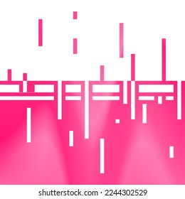 Melting Pixelated Corrosion Pink Chrome, Illustrated Texture