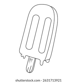 Derretimento picolé ilustração verão tratar