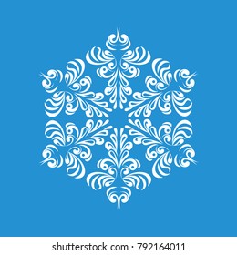 Melting snowflake icon. Simple illustration of melting snowflake vector icon for web