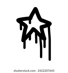 Melting Stars Patch Apparel Fashion Sticker And Vector Design K10, Commercial Us