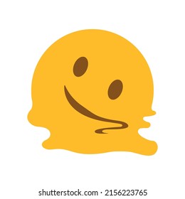 Melting vector icon symbol emoji face