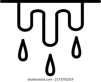 Melting Vector Line Icon Design