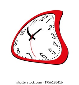  melting watches, deformed wall clock.
