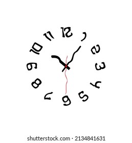  melting watches, deformed wall clock.