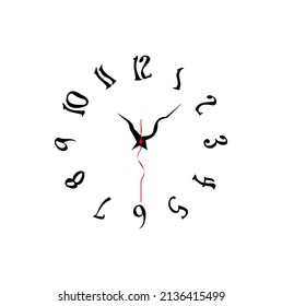  melting watches, deformed wall clock.
